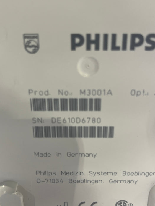 Philips M3001A-A01C06 Fast SpO2, NIBP, ECG, Temp, IBP MMS Module