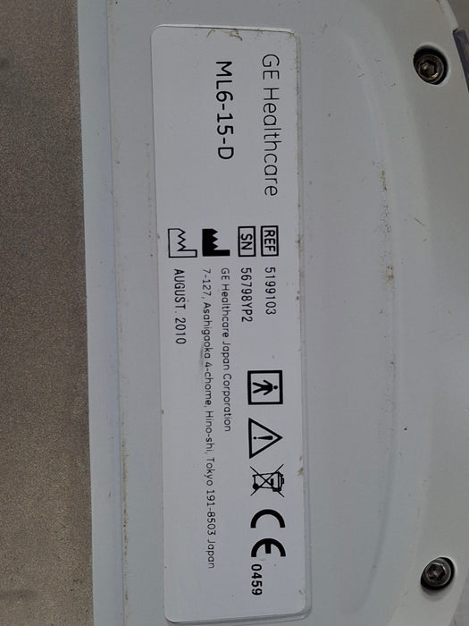 GE Healthcare ML6-15-D Matrix Linear Transducer