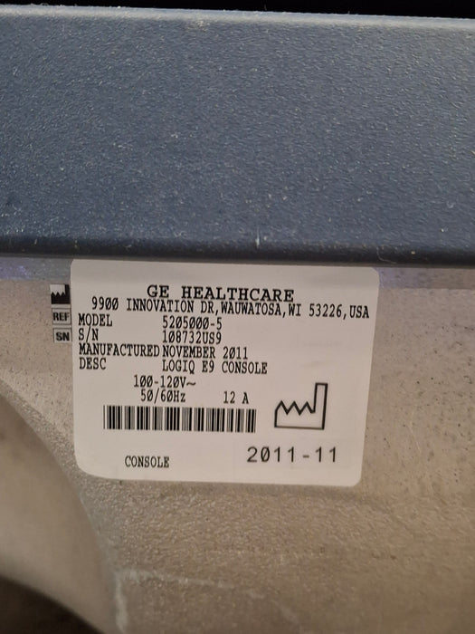 GE Healthcare Logiq E9 Ultrasound