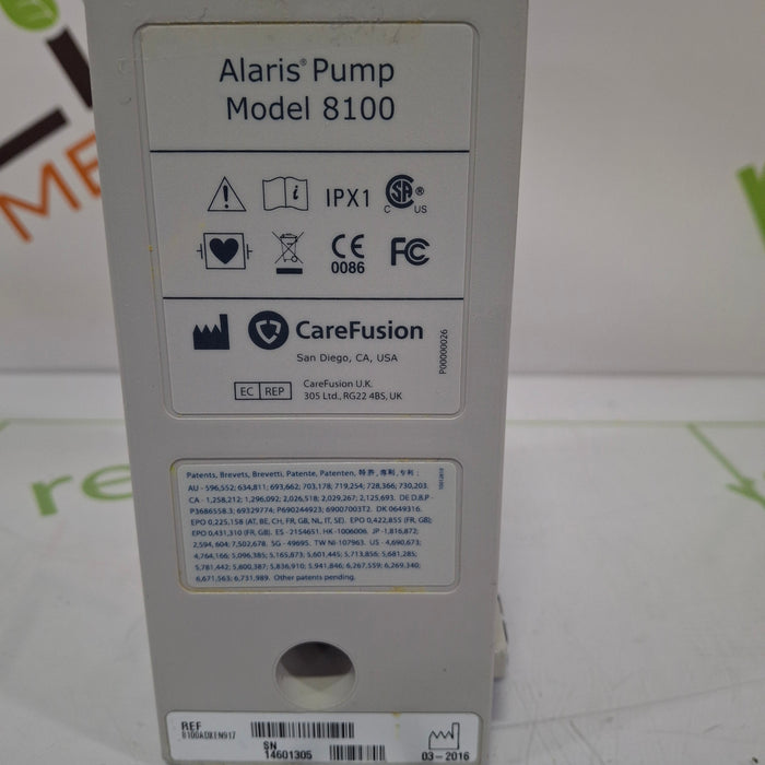 CareFusion Alaris 8100 LVP Infusion Pump Module
