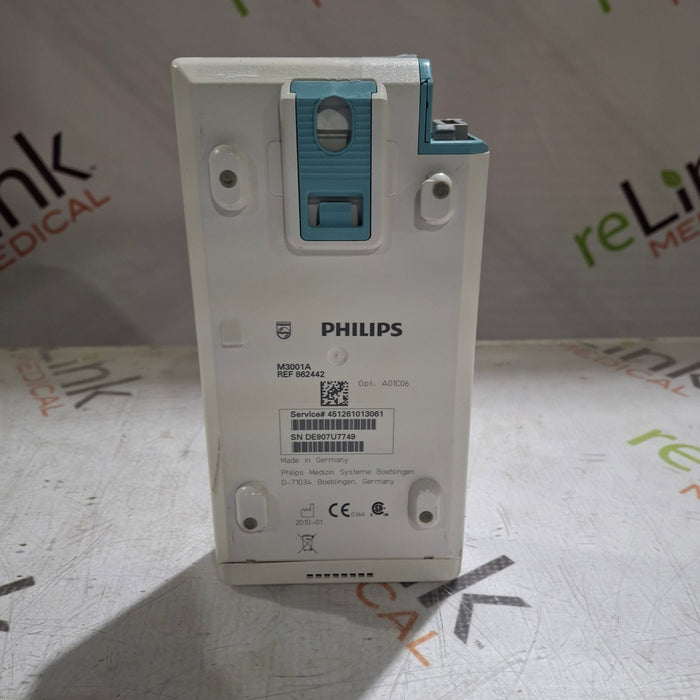 Philips M3001A-A01C06 Fast SpO2, NIBP, ECG, Temp, IBP MMS Module