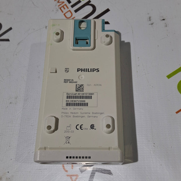 Philips M3001A-A01C06 Fast SpO2, NIBP, ECG, Temp, IBP MMS Module