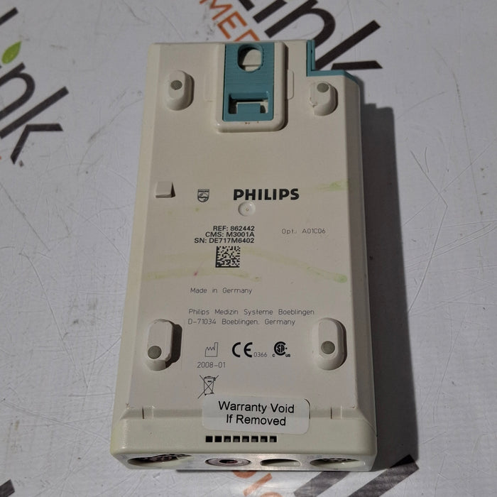 Philips M3001A-A01C06 Fast SpO2, NIBP, ECG, Temp, IBP MMS Module