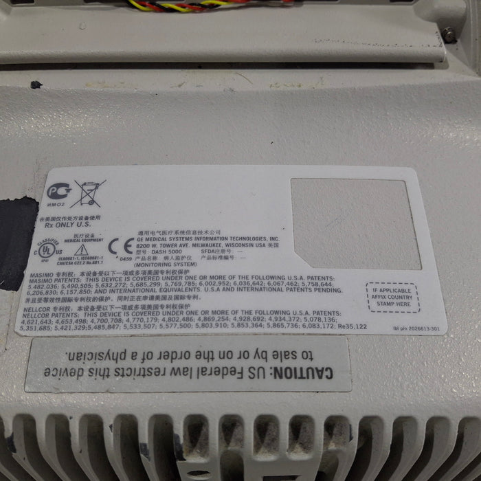 GE Healthcare Dash 3000 - GE/Nellcor SpO2 Patient Monitor