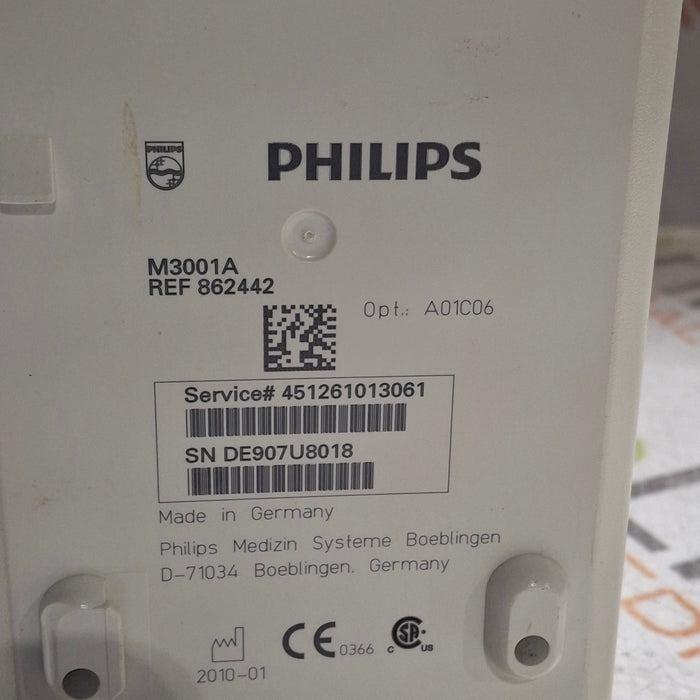 Philips M3001A-A01C06 Fast SpO2, NIBP, ECG, Temp, IBP MMS Module