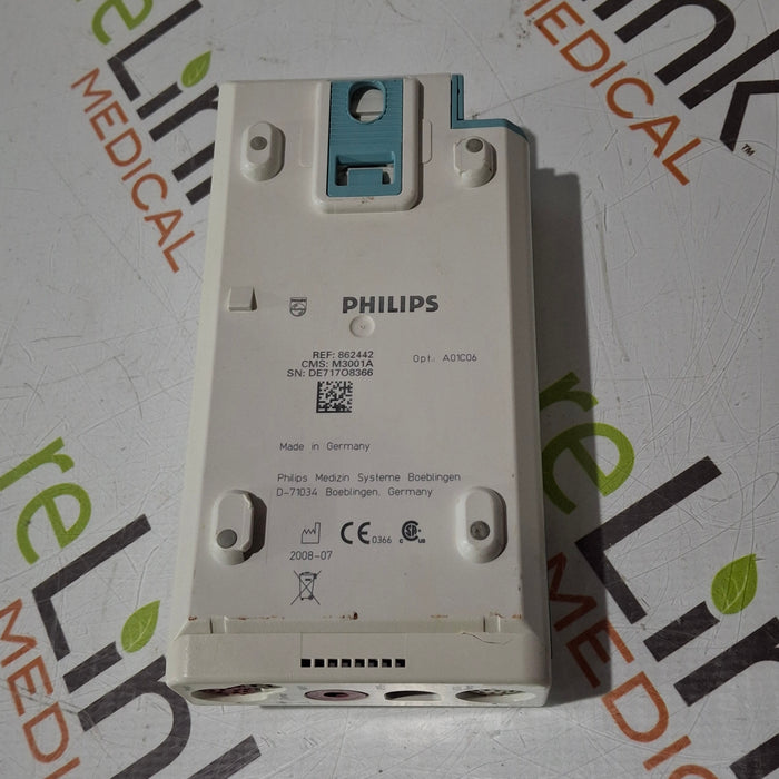 Philips M3001A-A01C06 Fast SpO2, NIBP, ECG, Temp, IBP MMS Module