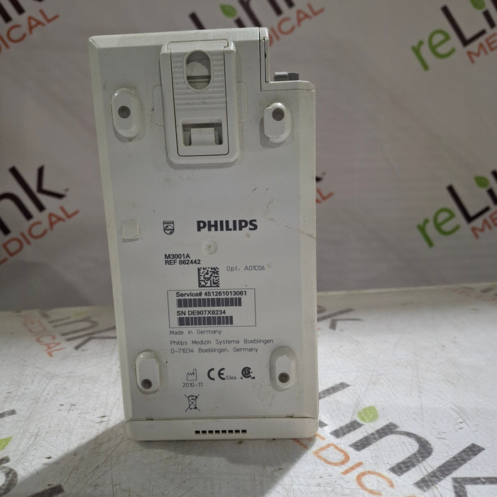 Philips M3001A-A01C06 Fast SpO2, NIBP, ECG, Temp, IBP MMS Module