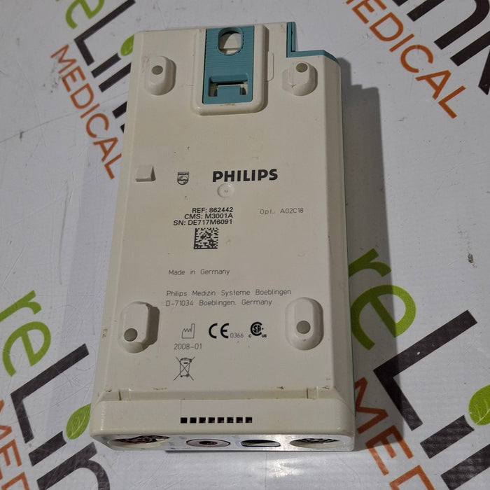 Philips M3001A-A02C18 OxiMax SpO2, NIBP, 12 lead ECG, Temp, IBP MMS Module