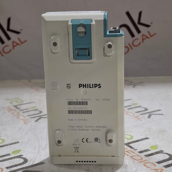 Philips M3001A-A01C06 Fast SpO2, NIBP, ECG, Temp, IBP MMS Module