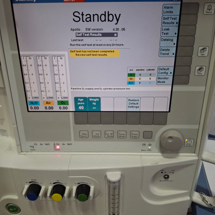 Draeger Medical Apollo Anesthesia Machine