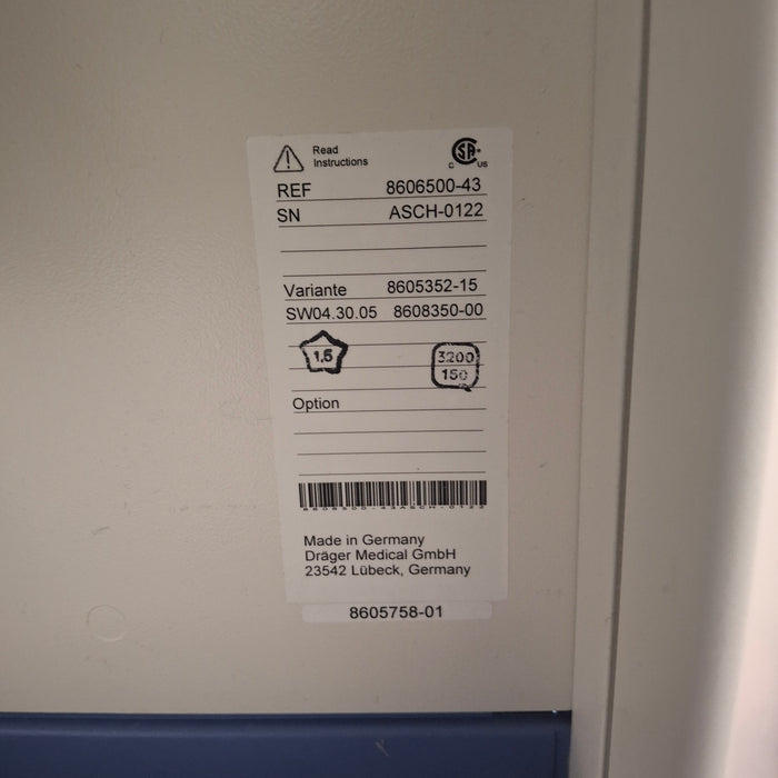 Draeger Medical Apollo Anesthesia Machine