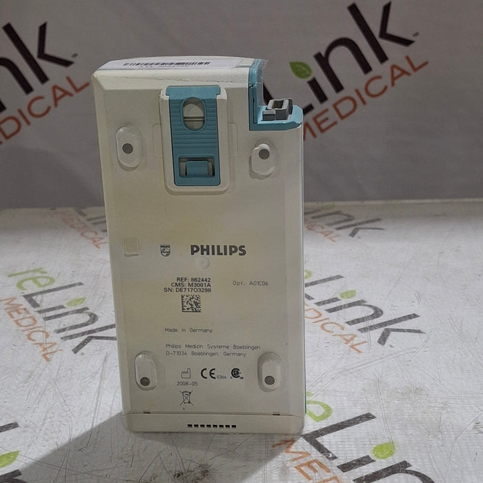 Philips M3001A-A01C06 Fast SpO2, NIBP, ECG, Temp, IBP MMS Module