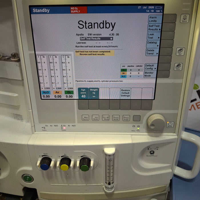 Draeger Medical Apollo Anesthesia Machine