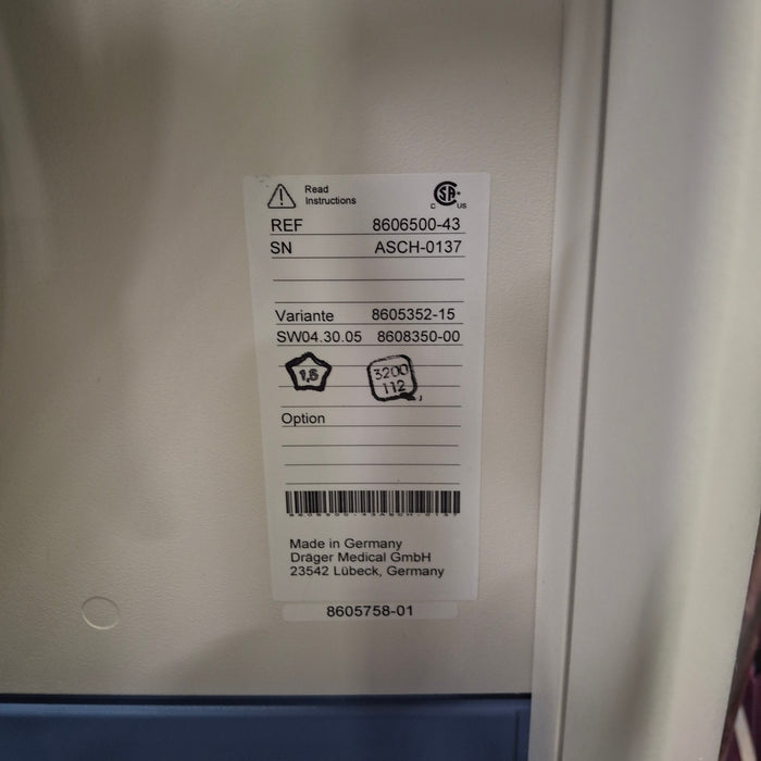 Draeger Medical Apollo Anesthesia Machine