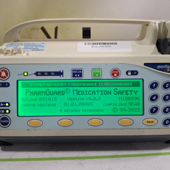 Smiths Medical Medfusion 3500 Version 6 Syringe Infusion Pump