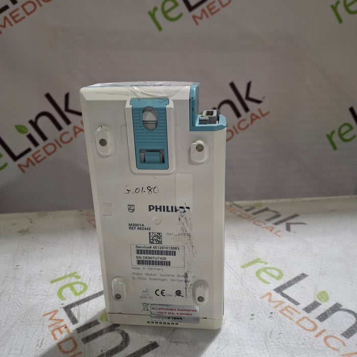 Philips M3001A-A01C06 Fast SpO2, NIBP, ECG, Temp, IBP MMS Module