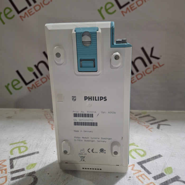 Philips M3001A-A01C06 Fast SpO2, NIBP, ECG, Temp, IBP MMS Module