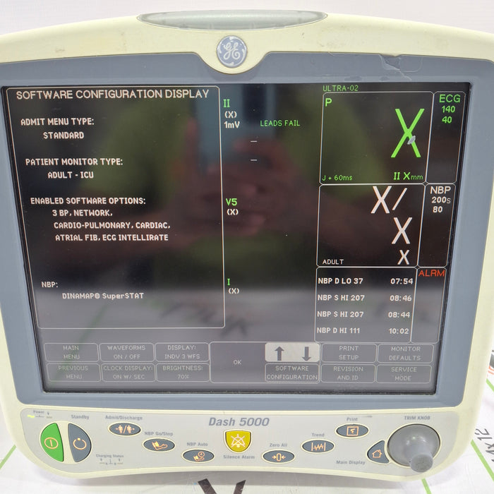 GE Healthcare Dash 5000 - GE/Nellcor SpO2 Patient Monitor