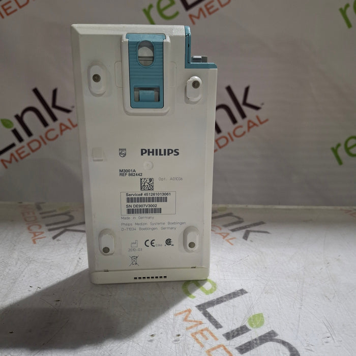 Philips M3001A-A01C06 Fast SpO2, NIBP, ECG, Temp, IBP MMS Module