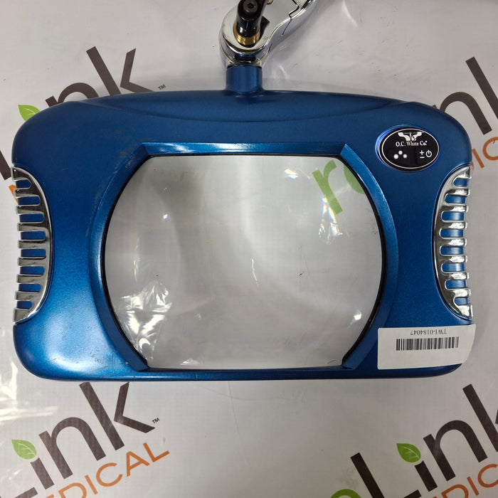O.C White Co. Green-Lite LED Rectangle ESD Safe Magnifying Lamp, 7 x 5.25