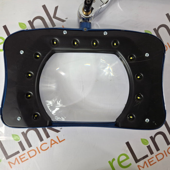 O.C White Co. Green-Lite LED Rectangle ESD Safe Magnifying Lamp, 7 x 5.25