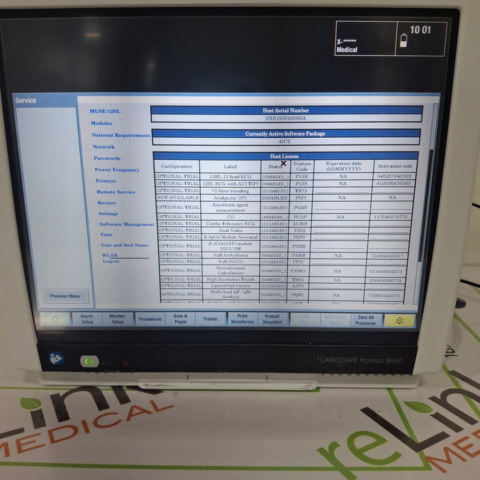GE Healthcare Carescape B450 Critical Care Patient Monitor