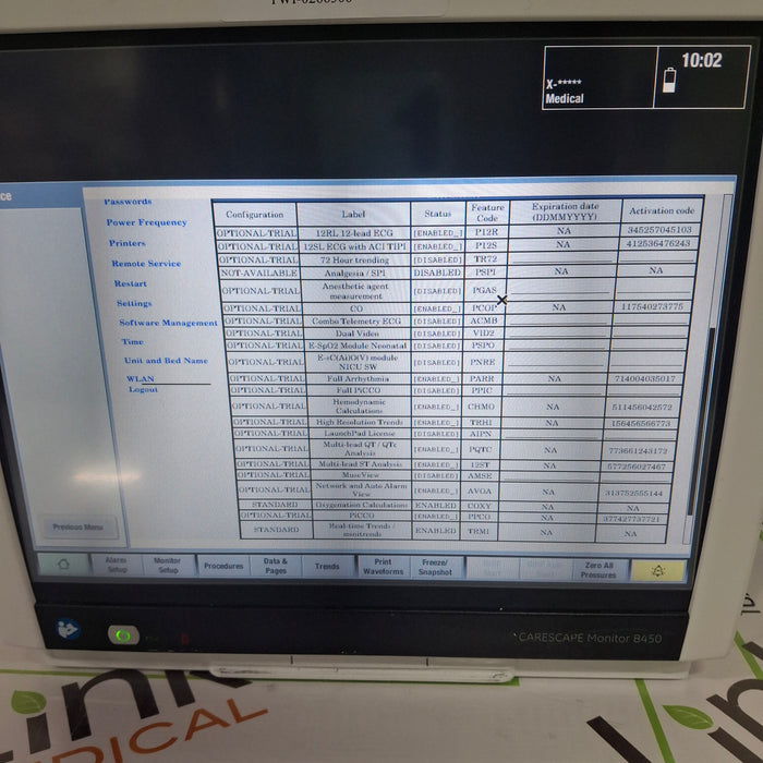 GE Healthcare Carescape B450 Critical Care Patient Monitor
