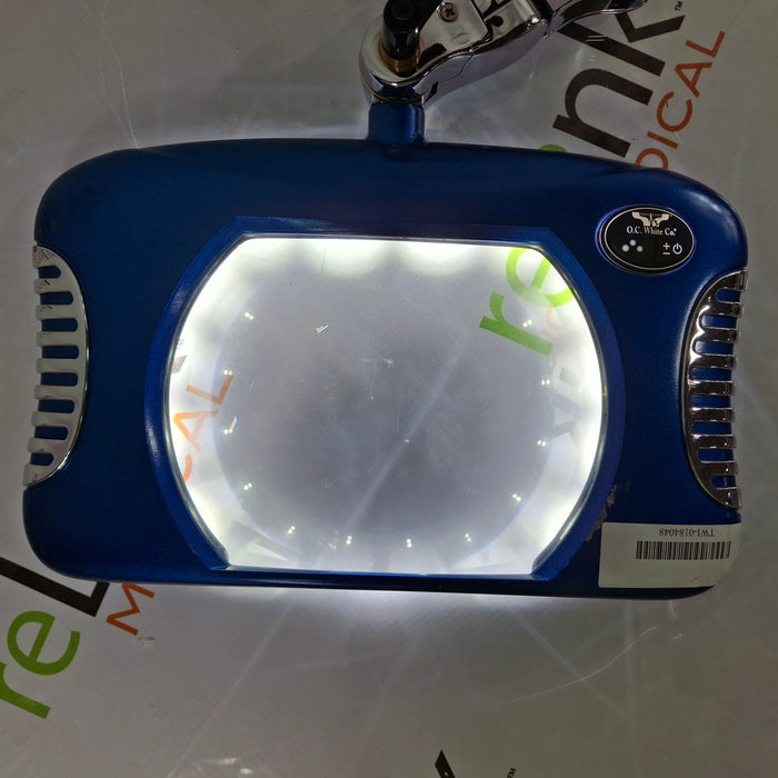 O.C White Co. Green-Lite LED Rectangle ESD Safe Magnifying Lamp, 7 x 5.25