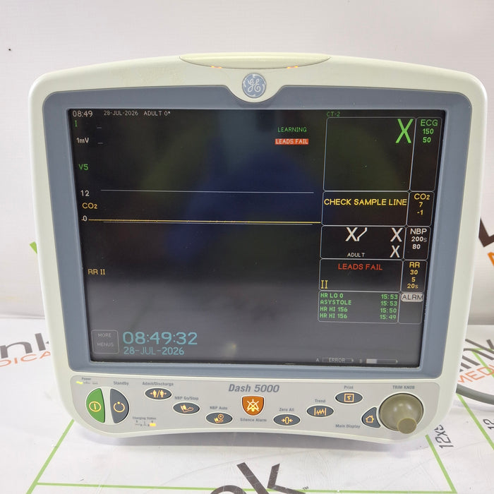 GE Healthcare Dash 5000 - GE/Nellcor SpO2 Patient Monitor