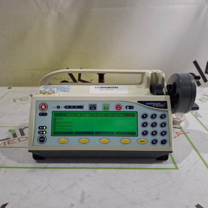 Smiths Medical Medfusion 3500 Version 6 Syringe Infusion Pump