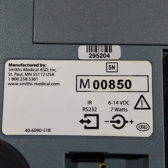Smiths Medical Medfusion 3500 Version 6 Syringe Infusion Pump