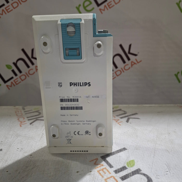 Philips M3001A-A01C06 Fast SpO2, NIBP, ECG, Temp, IBP MMS Module