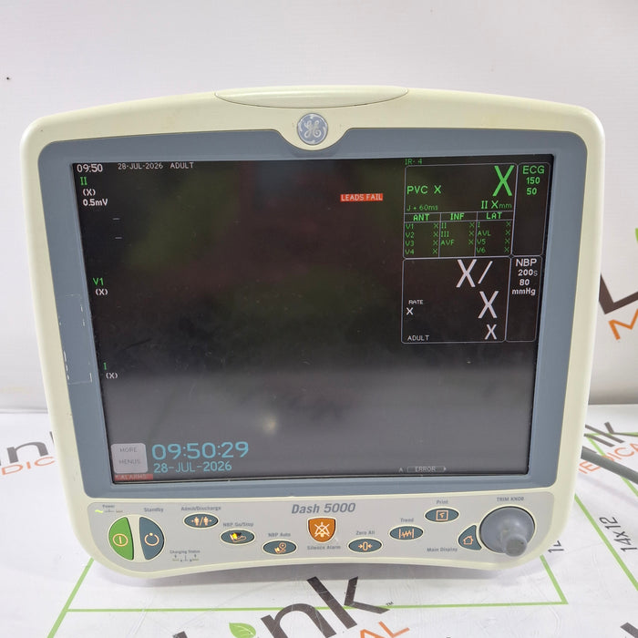 GE Healthcare GE Healthcare Dash 5000 - GE/Nellcor SpO2 Patient Monitor Patient Monitors reLink Online