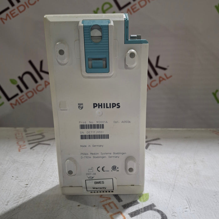 Philips M3001A-A01C06 Fast SpO2, NIBP, ECG, Temp, IBP MMS Module