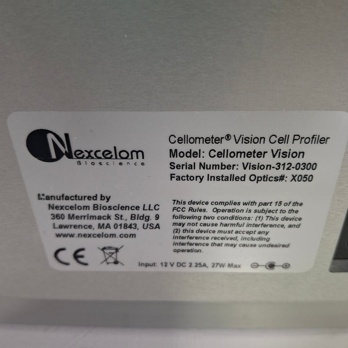 Nexcelom Bioscience LLC Nexcelom Bioscience LLC Cellometer Vision Image Cytometer Research Lab reLink Online