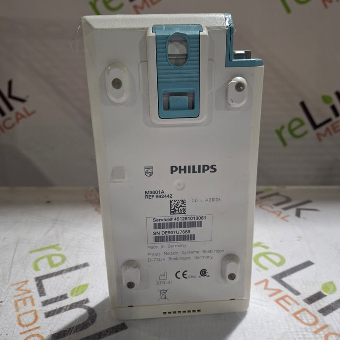 Philips M3001A-A01C06 Fast SpO2, NIBP, ECG, Temp, IBP MMS Module