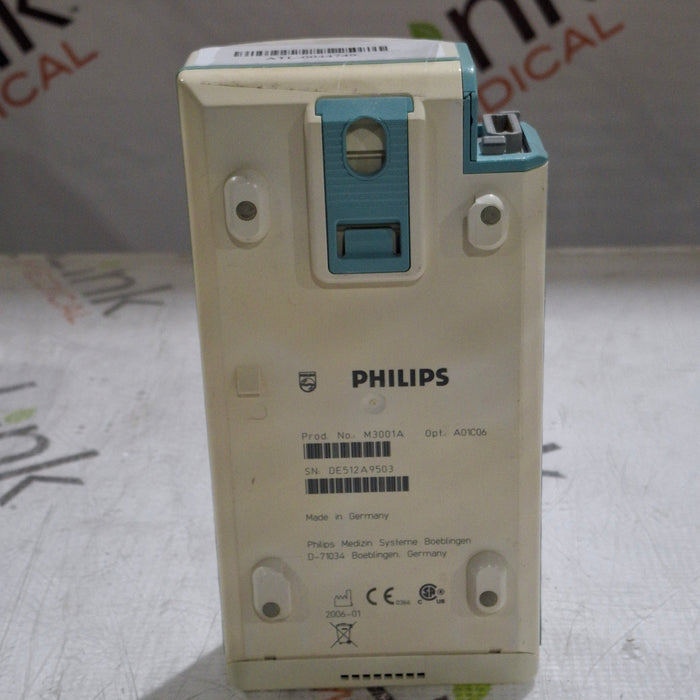 Philips M3001A-A01C06 Fast SpO2, NIBP, ECG, Temp, IBP MMS Module