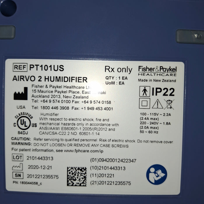 Fisher & Paykel Airvo 2 Humidified High Flow Therapy Unit