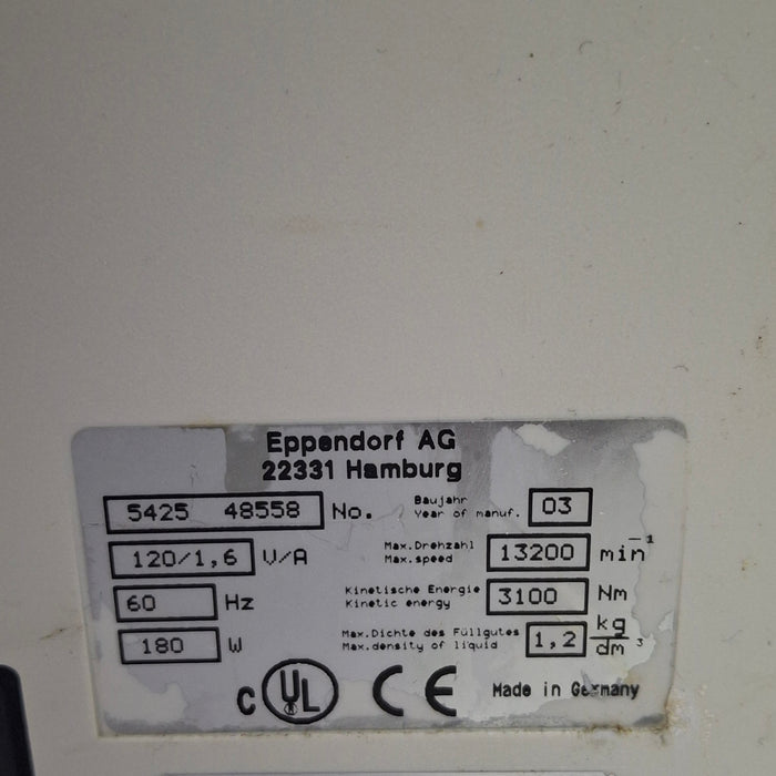 Eppendorf 5415D Centrifuge