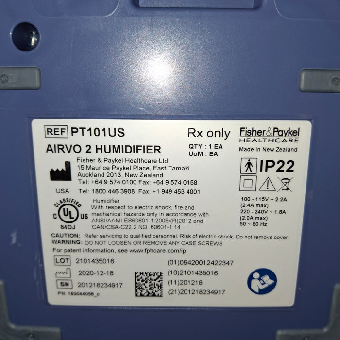 Fisher & Paykel Airvo 2 Humidified High Flow Therapy Unit