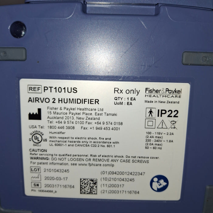 Fisher & Paykel Airvo 2 Humidified High Flow Therapy Unit