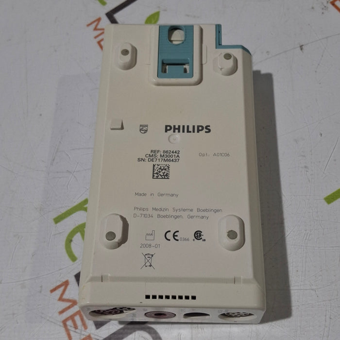 Philips M3001A-A01C06 Fast SpO2, NIBP, ECG, Temp, IBP MMS Module