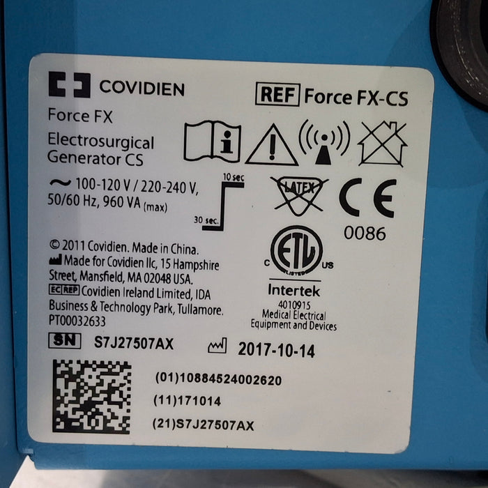 Covidien Force FX-CS Electrosurgical Unit
