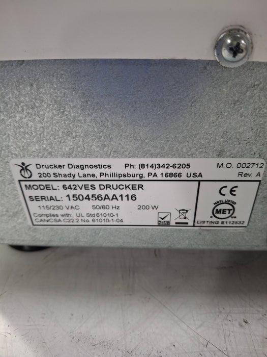 Drucker Diagnostics 642VES Drucker Centrifuge