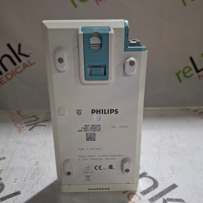 Philips M3001A-A01C06 Fast SpO2, NIBP, ECG, Temp, IBP MMS Module