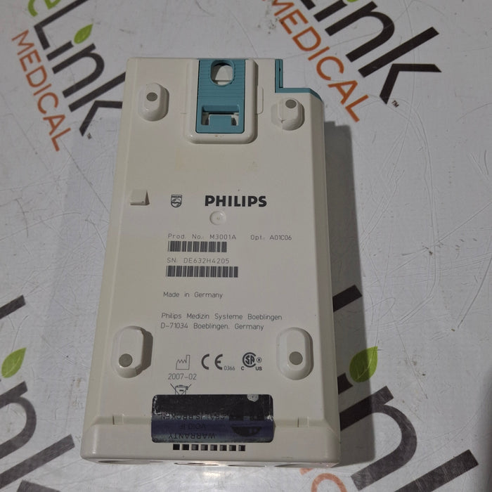 Philips M3001A-A01C06 Fast SpO2, NIBP, ECG, Temp, IBP MMS Module