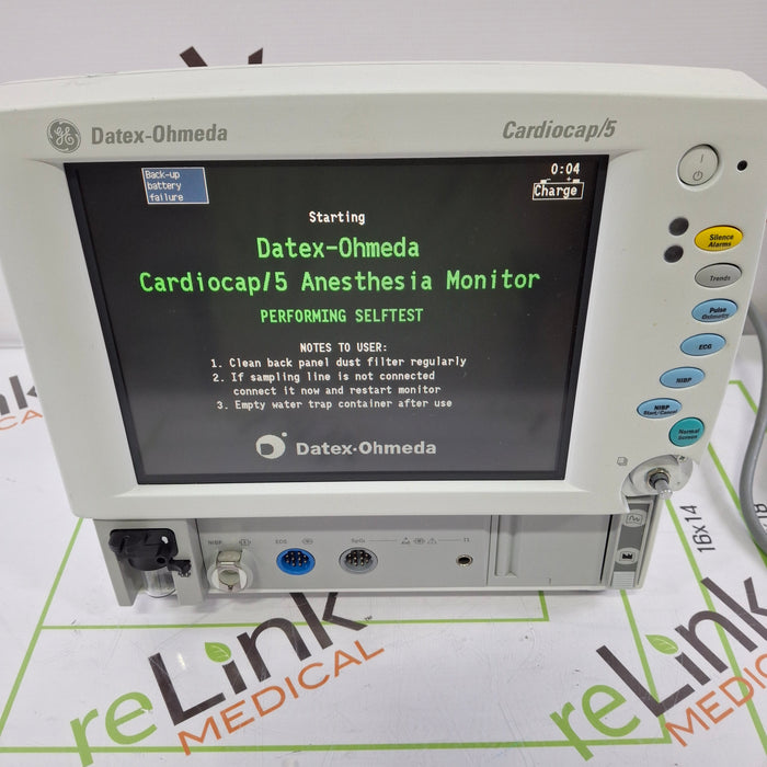 Datex-Ohmeda Cardiocap 5 Anesthesia Monitor