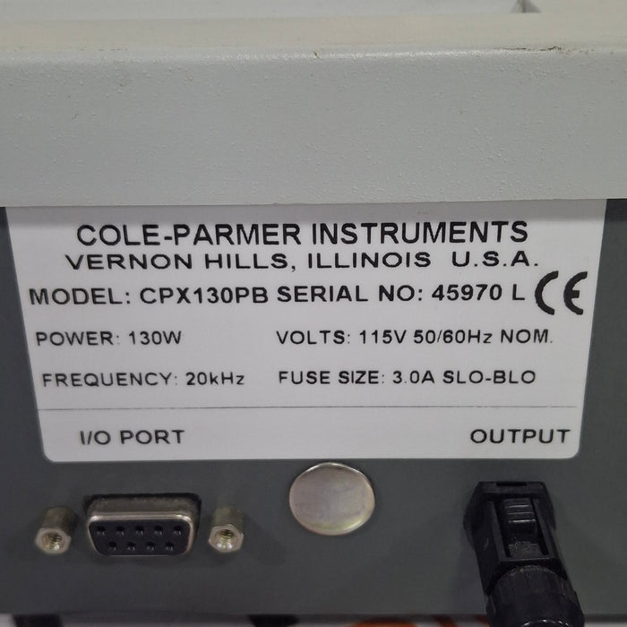 Cole Parmer Instrument Co CPX130 Ultrasonic Processor