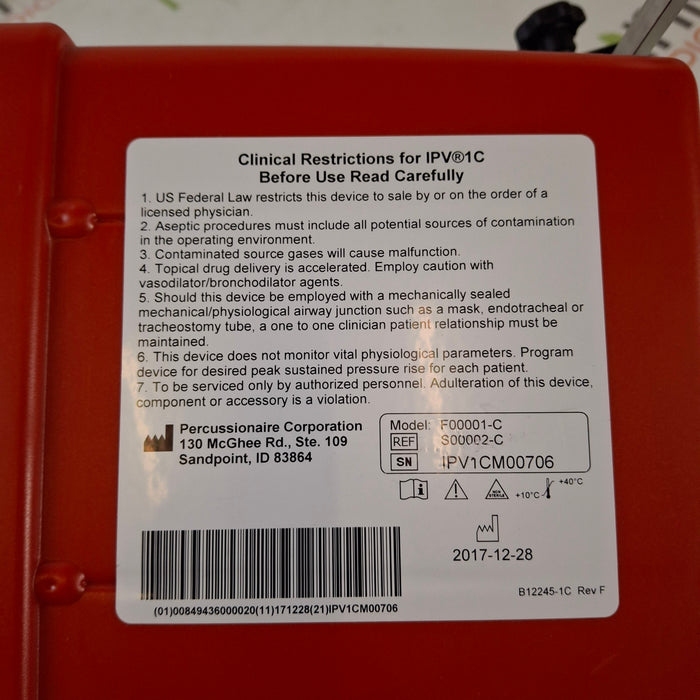 Percussionaire IPV-1C Flow Vent