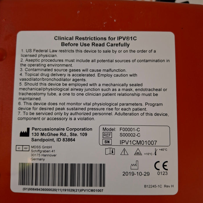 Percussionaire IPV-1C Flow Vent